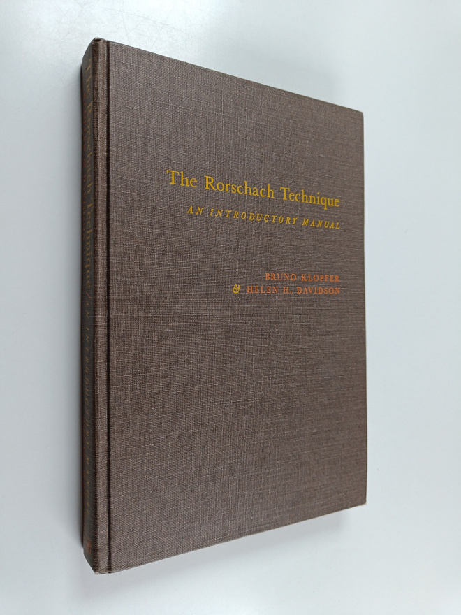 Bruno Klopfer : The Rorschach technique : an introductory...