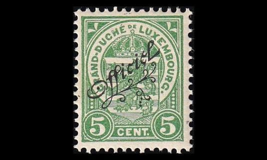 Luxemburg 79 * Virkamerkki 5 C (1908)