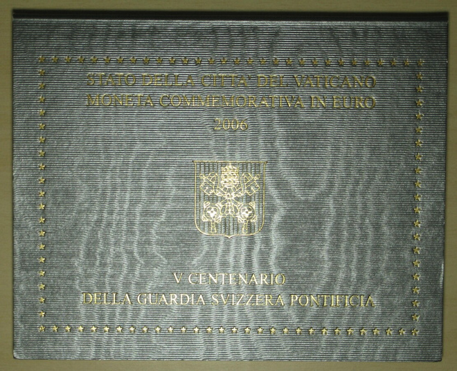 2006 Vatikaani 2 € juhlaraha BU kansiossa