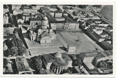 HELSINKI - vanha ilmakuvakortti