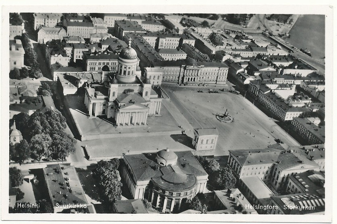 HELSINKI - vanha ilmakuvakortti