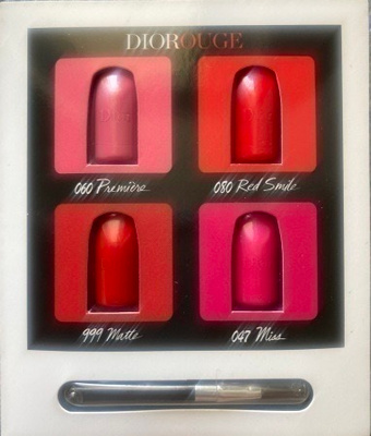 DIOR DIOROUGE HUULIPUNAPALETTI 4 X 0,5 ML + APPLIKAATTORI