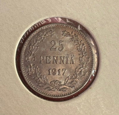 2 x 25 penniä 1917, I ja II