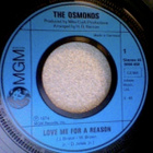 THE OSMONDS :: LOVE ME FOR A REASON / FEVER::VINYYLI 7" 1974 - pikkukuva 2