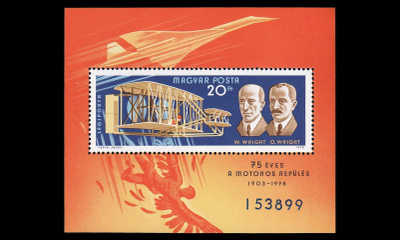 Unkari 3282BL129 ** Lentäjiä ja lentokoneita (1978)