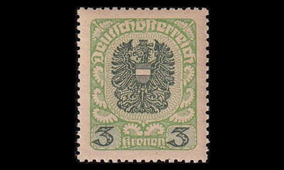 Itävalta 316ya ** Vaakuna 3 Kr harm.pap (1920)