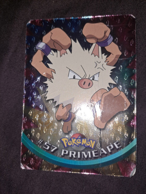 Pokémon Topps #57 Primeape Foil card