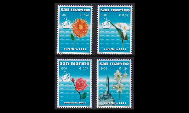 San Marino 1954-7 ** Kukkanäyttely (2001)