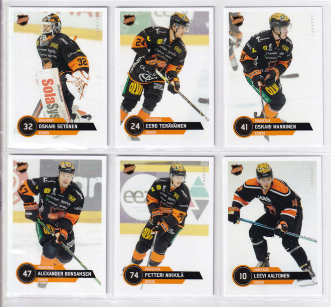 2021-22 Cardset Series 2 KooKoo Team Set 12 korttia (253-264