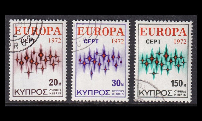 Kypros 374-6 o Europa (1972)