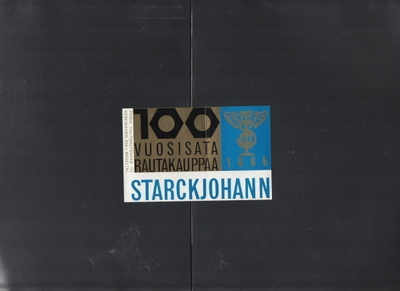 Porin tulitikkutehdas Starckjohan 100v koko 11 cm x 7 cm
