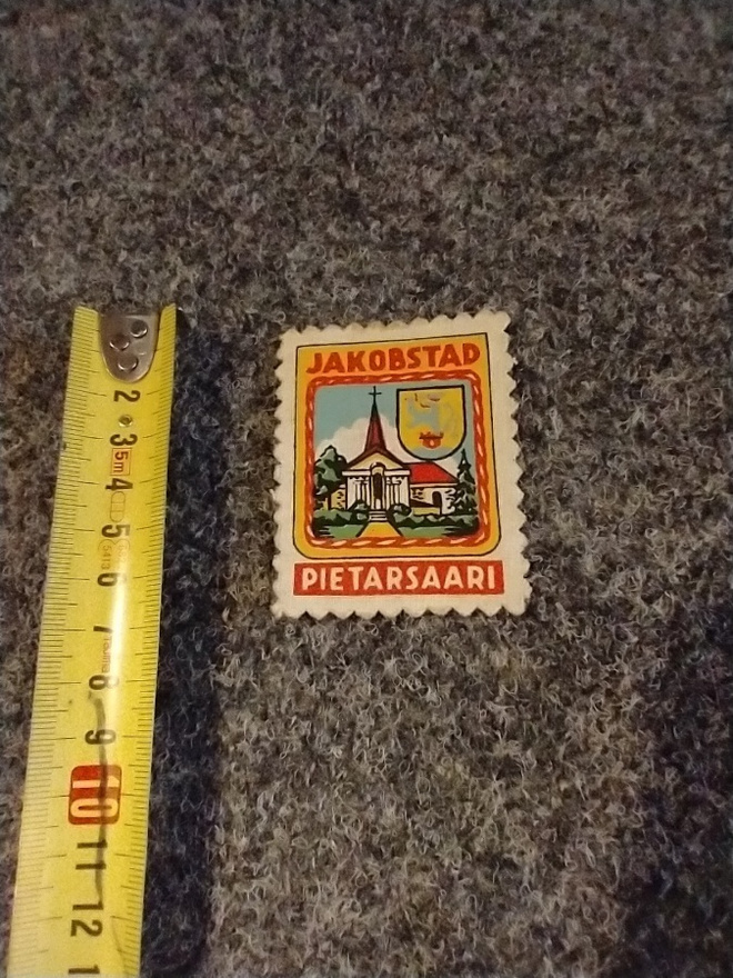 Jakobstad Pietarsaari kangasmerkki
