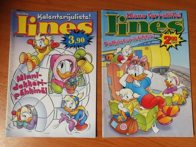 Iines lehti 4 kpl, Nro 1, 3, 4 ja 5 / 2006