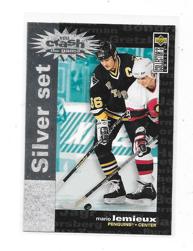 94-95 UD Crash The Game Silver Set #C25 Mario Lemieux