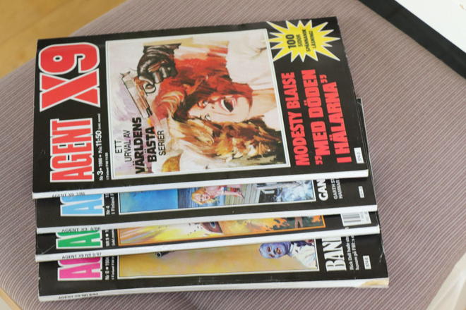 4 kpl Agent X9 lehtiä (8/84, 9/87 ja 3&4/1986)