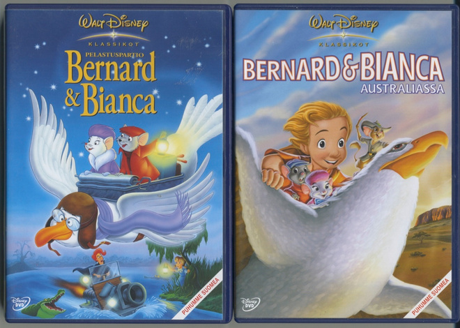 BERNARD & BIANCA + B & B AUSTRALIASSA – 2 x Suomalainen DVD