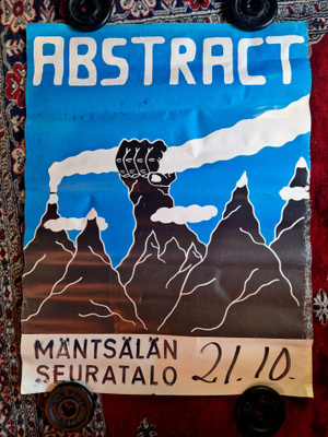 Abstract Vintage Keikkajuliste. Mäntsälän Seurantalo 1970 Lu