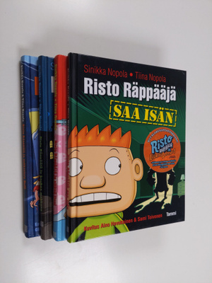 Sinikka Nopola ym. : Risto Räppääjä-setti (4 kirjaa) : Ri...