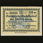 Saksa Notgeld 50 Pfennig, Einbeck 1917 - pikkukuva 1