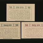 Itävalta Notgeld 10, 20, 50 Heller, Aschbach 1920 - pikkukuva 2