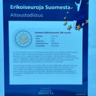 2 eur Suomi, v. 2019, Hall.muoto 100 v. unc - pikkukuva 4
