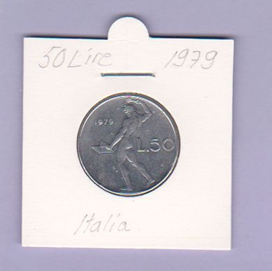 Italia 50 Lire v.1979 KM#95.1
