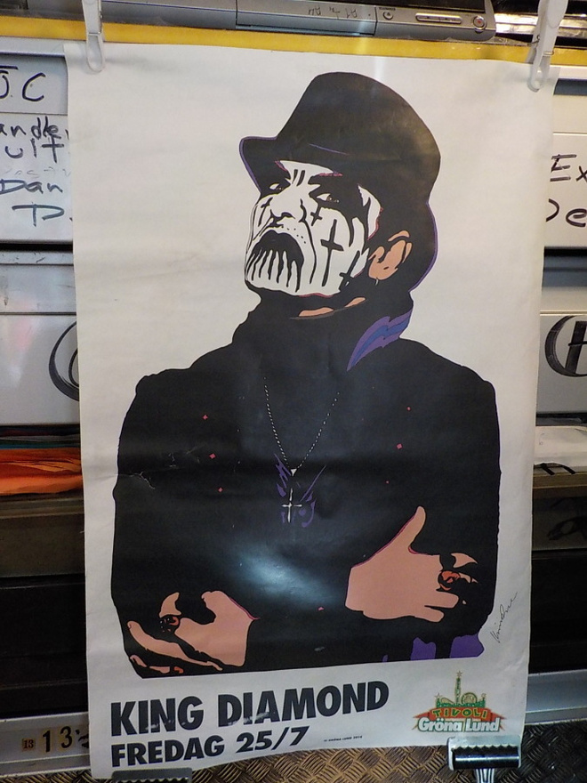 KING DIAMOND GRÖNA LUND 2014 KEIKKAJULISTE (W)
