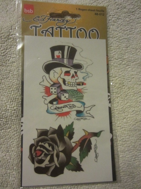 Ed Hardy Siirtokuvatatuointi / Tatuointi 2 kpl