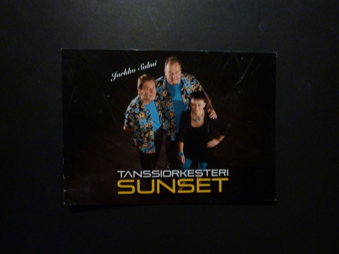 TANSSIORKESTERI SUNSET Fanikortti.