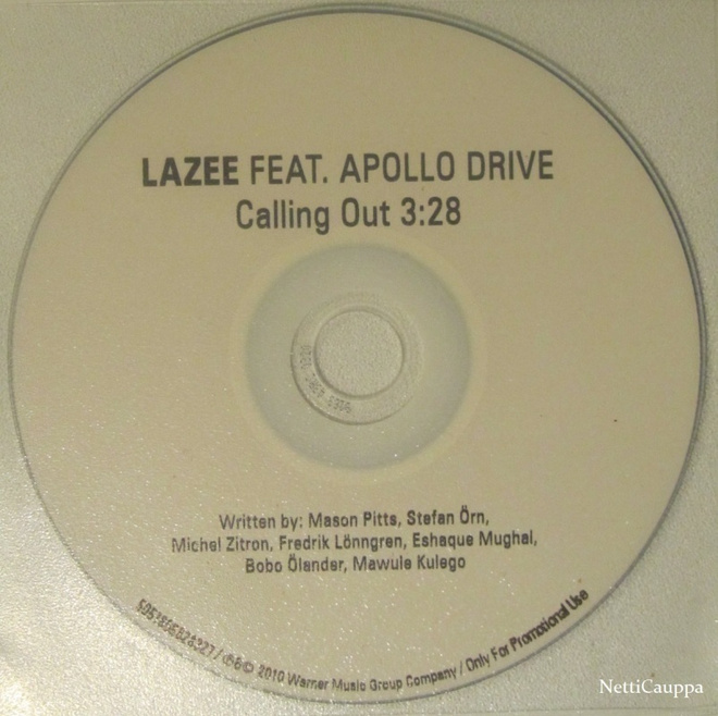 Lazee Feat. Apollo Drive • Calling Out PROMO CDr-Single