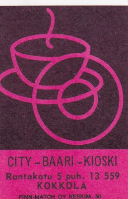 Kokkola. City - Baari - Kioski   . s47