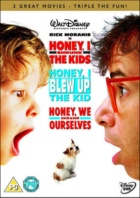Kulti, kutistin kakarat -leffat 1-3, Rick Moranis --- 3DVD
