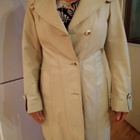 MOONCO Leather 38/XL-koko nahkatakki beige. - pikkukuva 4