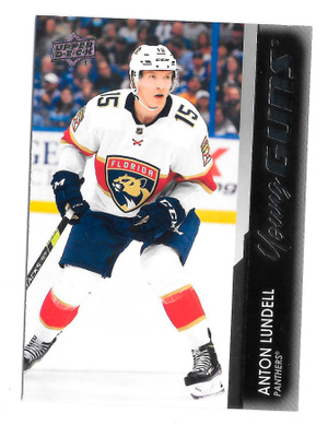 2021-22 Upper Deck Young Guns RC #489 Anton Lundell