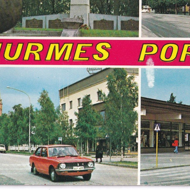 Nurmes. Porokylä, Erikoisleima. sommitelmakortti . e313
