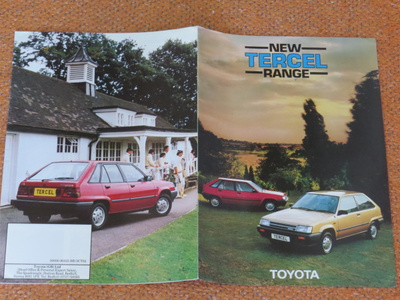 1982 Toyota Tercel esite - KUIN UUSI - 10 sivua