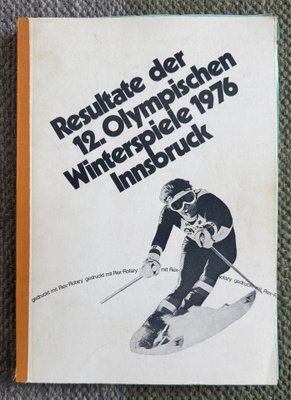 INNSBRUCK OLYMPIALAISET 1976 TULOSKIRJA