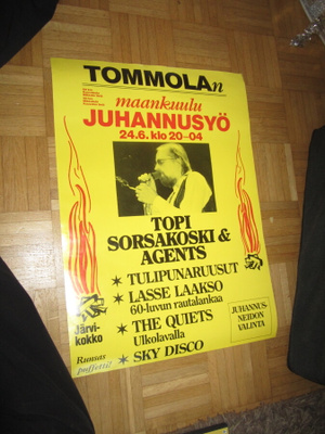 TOPI SORSAKOSKI & AGENTS -KEIKKAJULISTE JUHANNUSYÖ ORIG
