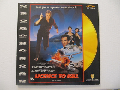 007 Licence to kill LASERDISC James Bond