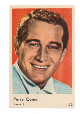 Purkkakuva Serie L n:o 92 PERRY COMO Purukumikuva