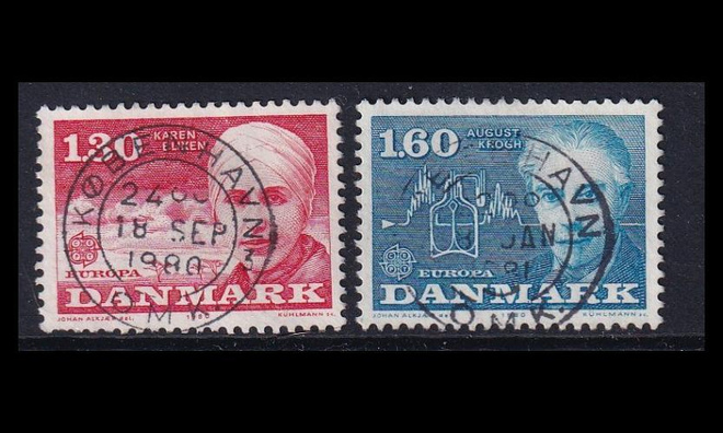 Tanska 699-700 o Europa merkkihenkilöitä loisto (1980)