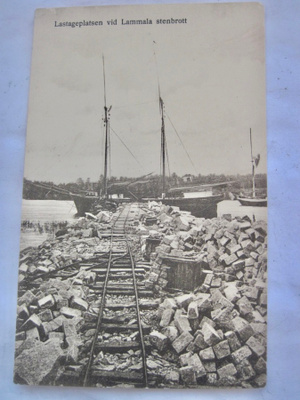 VANHA Postikortti Lamala Kemiönsaari Laiva ym 1900-l