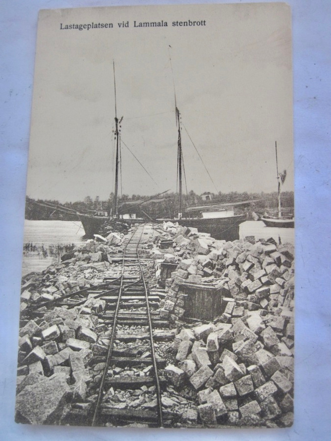 VANHA Postikortti Lamala Kemiönsaari Laiva ym 1900-l