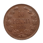 10 penniä 1916 - hyväkuntoinen! - pikkukuva 1
