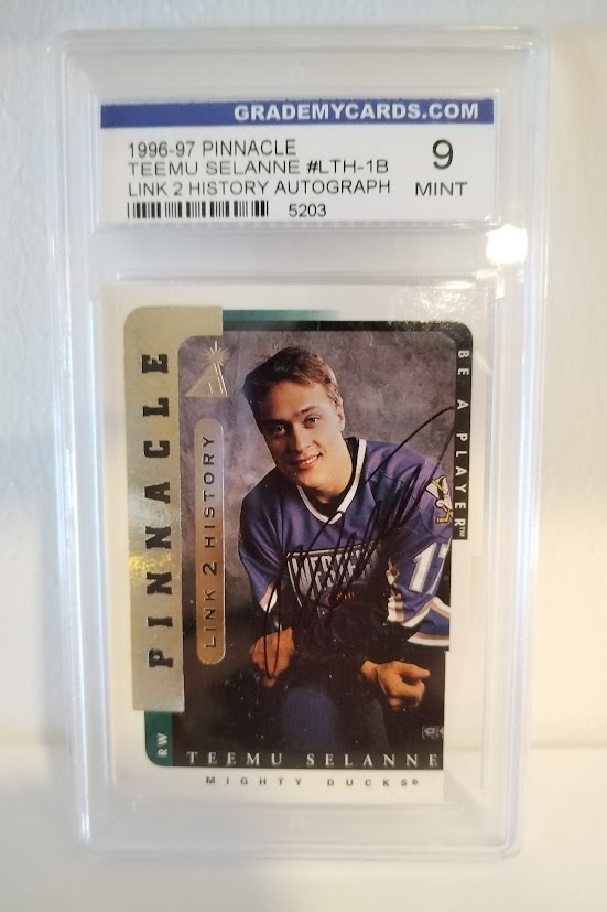 1996-97 Pinnacle Be a Player Teemu Selänne Link 2 History AU