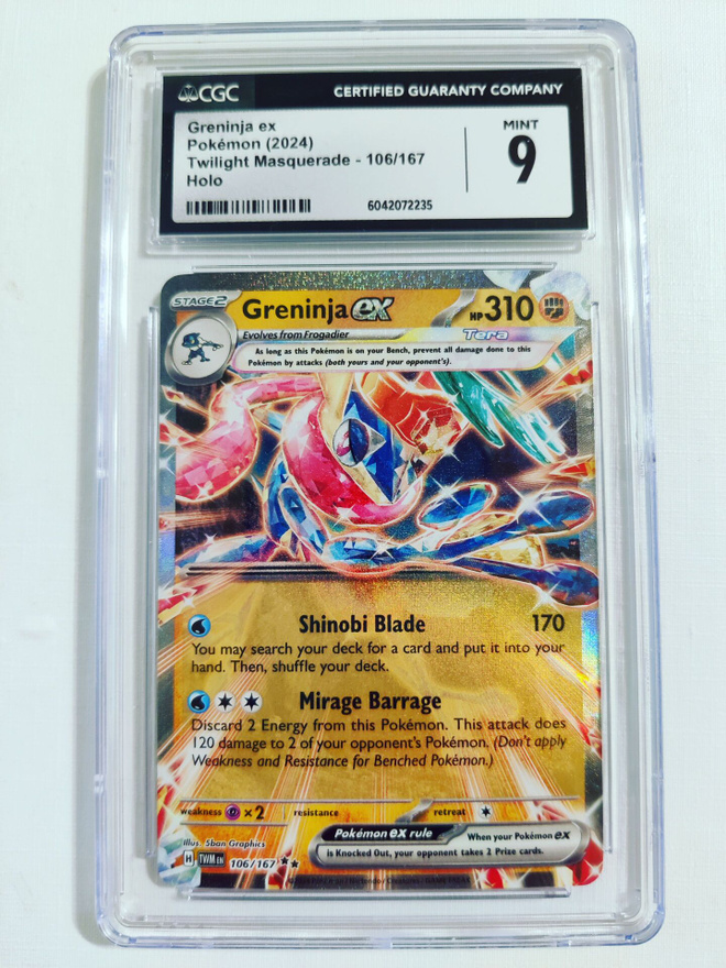 Greninja ex - Twilight Masquerade 106/167 Holo CGC 9