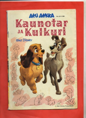 AKU ANKKA n:o 52 B 1984 Kaunotar ja kulkuri.