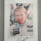 Myydään Mika Häkkinen taulu The Flying Finn 98 nimmarilla - pikkukuva 1