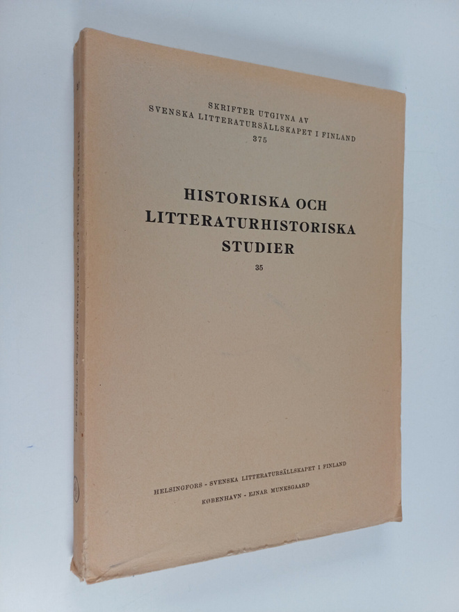 Historiska och litteraturhistoriska studier 35
