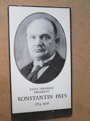 Viro: Konstantin Päts muistokortti